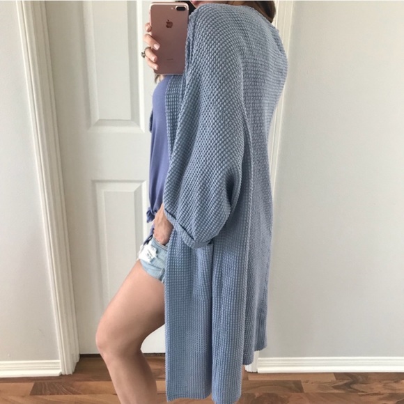 Four Seasons Blue Cardigan - Picture 3 of 7